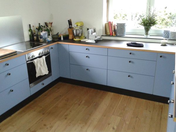tischlerei lohmeyer in münster :: küchen » küche in taubenblau mit ... - Linoleum Arbeitsplatte Küche tischlerei lohmeyer in münster :: küchen » küche in taubenblau mit ... - Linoleum Arbeitsplatte Küche